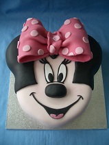 Mini Mouse face cake